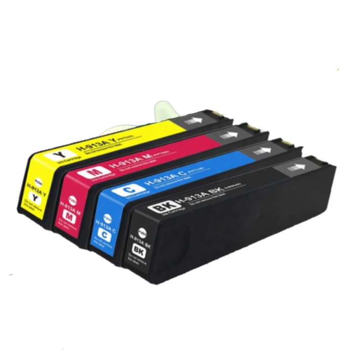 Pack de 4 Cartouches d'encre Pour  HP 913A  HP (BCMY)  Compatible