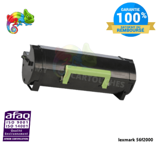 MyCartouches Toner/Laser Black / 6 000 pages / 56F2000 Lexmark Noir Compatible MS321, MS421, MS521, MS621, MS622, MX321, MX421, MX521, MX522, MX622 56F2000