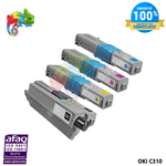 mycartouches Pack B/C/M/Y pack 4 Toner Compatible  Pour OKI C 310