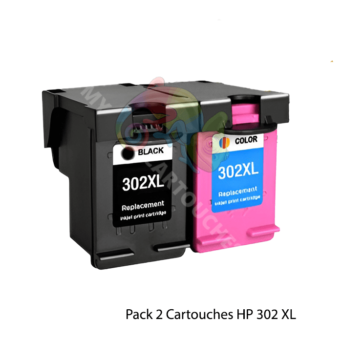 mycartouches ads Pack Pack de 2 cartouches HP 302 XL compatibles