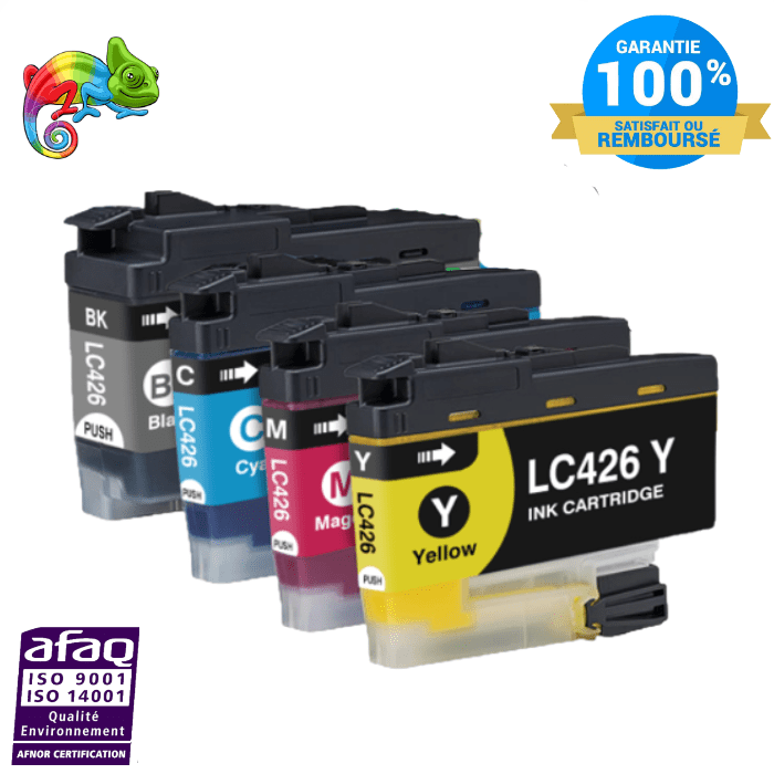 mycartouches Jet d'encre Pack de 4 Cartouches LC-426 BROTHER LC-426 Compatible