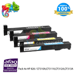 mycartouches Toner/Laser Pack de 4 Toner Laser HP 826A CF310A CF311A CF312A CF313A - B/Y/M/C