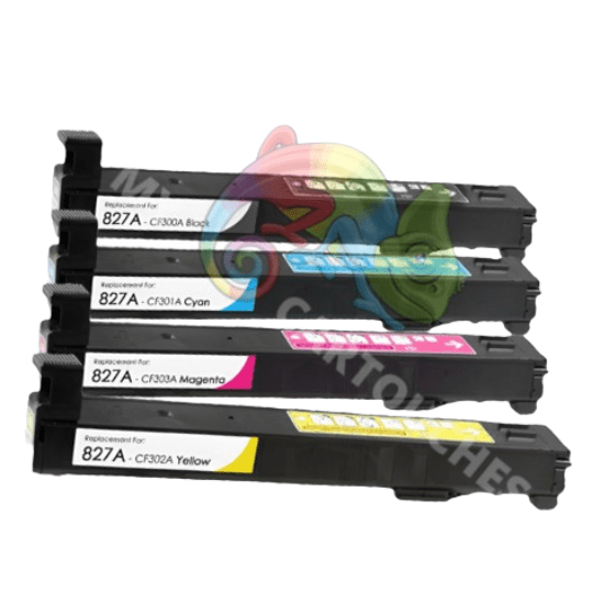 mycartouches Toner/Laser Pack De 4 Toners Laser Pour  HP 827A  (CF300A,301,302,303) Compatibles