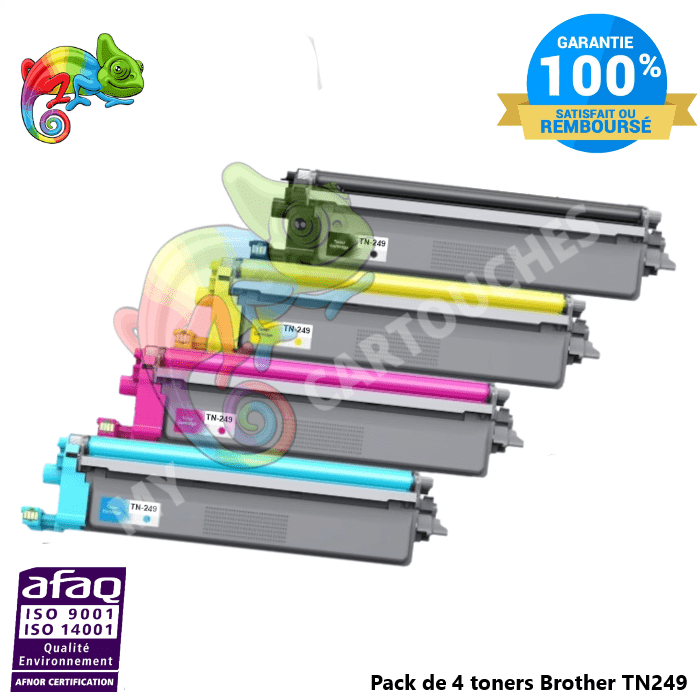 MyCartouches Toner/Laser Pack de 4 Toners Pour Brother TN 249  Brother ( HL-L 8230 CDW ..... ) Compatibles