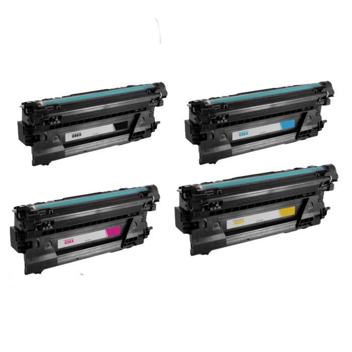 mycartouches Toner/Laser Pack de 4 Toners Pour  HP 656X  Toner laser HP (CF460X/61X/62X/63X) Compatible