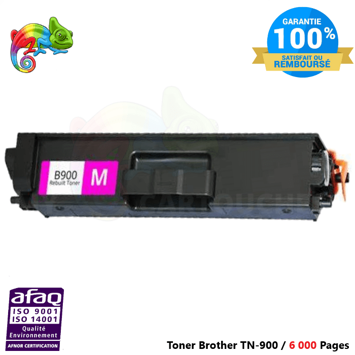 mycartouches Toner/Laser Magenta / 6 000 Pages / TN900 Toner Laser  Brother TN 900 Magenta Brother ( HL-L9200 CDWT ..... )  Compatible