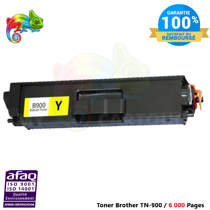 mycartouches Toner/Laser Yellow / 6 000 Pages / TN900 Toner Laser  Brother TN 900 Yellow Brother ( HL-L9200 CDWT ..... )  Compatible