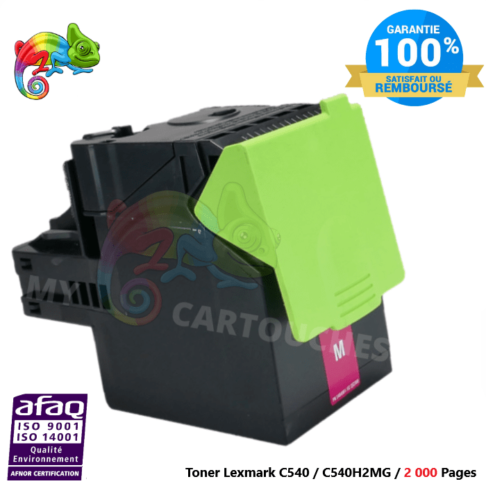 MyCartouches Toner/Laser Magenta / 2 000 Pages / C540H2MG Toner laser compatible avec Lexmark C540 ( C540H2MG )    - Magenta 2 000 pages