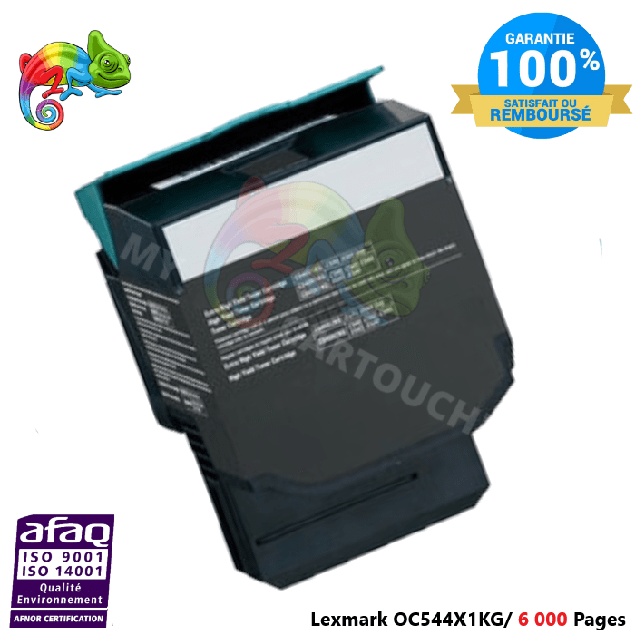 MyCartouches Toner/Laser Noir / 6 000 Pages / OC544X1KG Toner laser compatible avec Lexmark C544 ( OC544X1KG ) - Noir 6000 pages