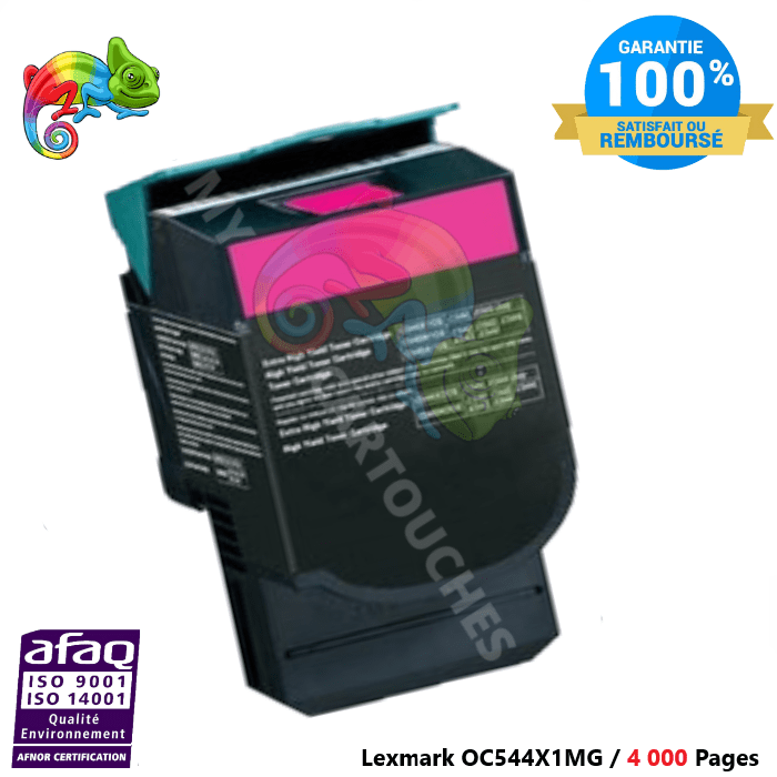 MyCartouches Toner/Laser Magenta / 4 000 Pages / OC544X1MG Toner laser compatible avec Lexmark C544 ( OC544X1MG )  -  Magenta 4 000 pages