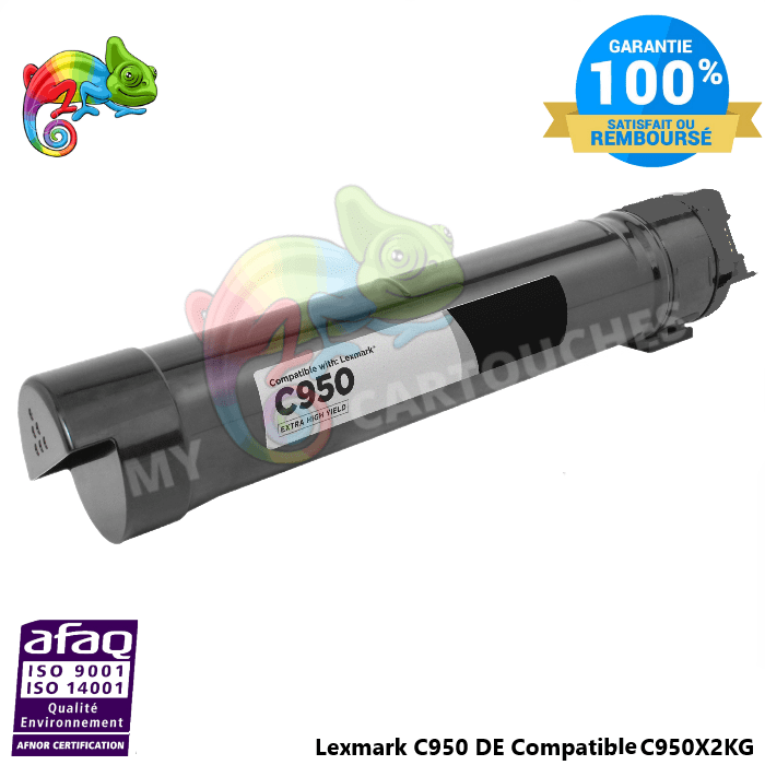 MyCartouches Toner/Laser Noir / 32 000 Pages / C950X2KG Toner laser compatible avec Lexmark C950 C950X2KG Noir