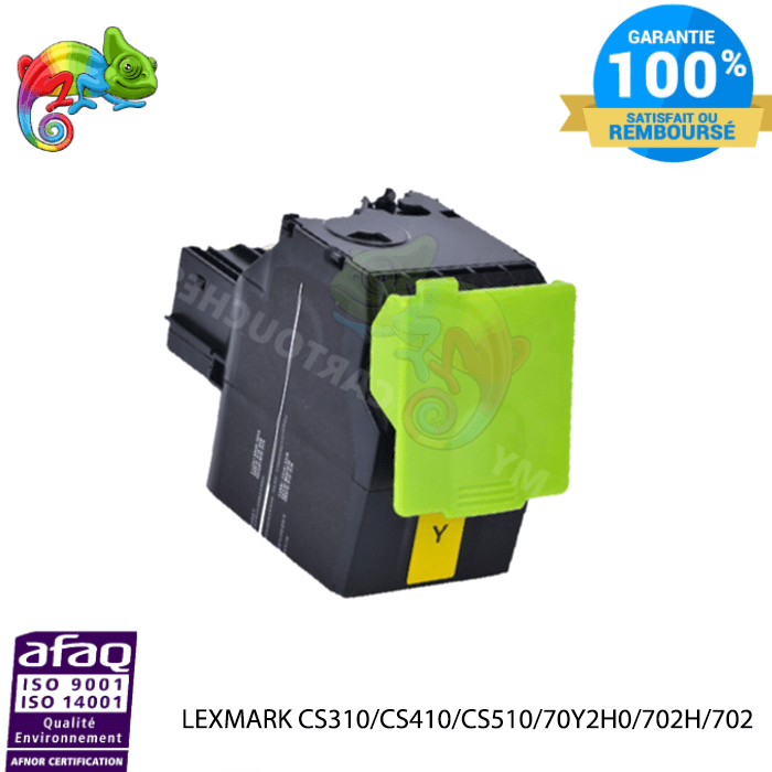 MyCartouches Toner/Laser Toner laser compatible avec Lexmark CS310 70C2HYO Yellow