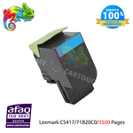 MyCartouches Toner/Laser Cyan / 3500 pages / CS417 Toner laser compatible avec Lexmark CS417, référence 71B20C0 – Cyan