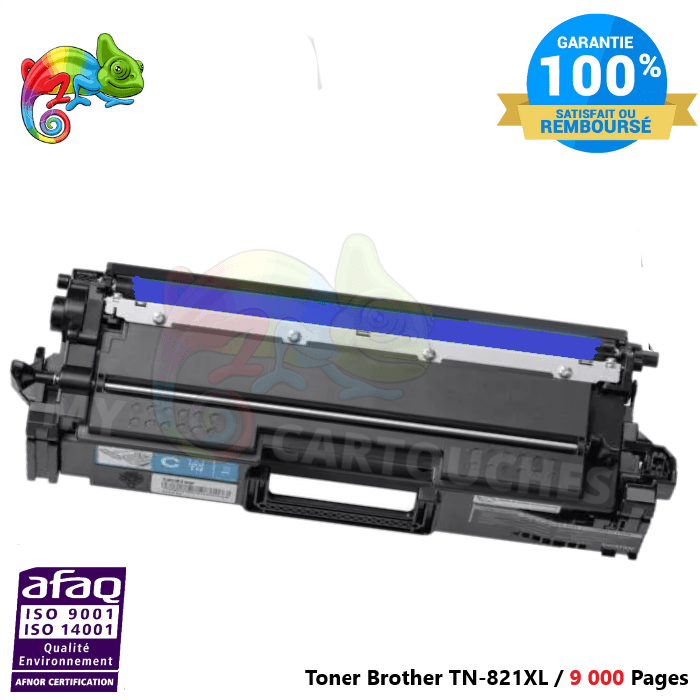 mycartouches Toner/Laser Cyan / 9 000 Pages / TN-821XL Toner Laser Cyan Pour  Brother TN-821XL  Brother Compatible ( HL-L 9470 CDNT.... )