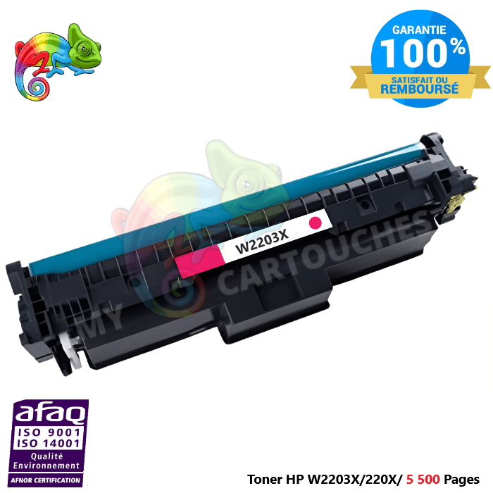 mycartouches Toner/Laser Toner Laser HP 220X Magenta Toner laser HP ( W2203X) Compatible