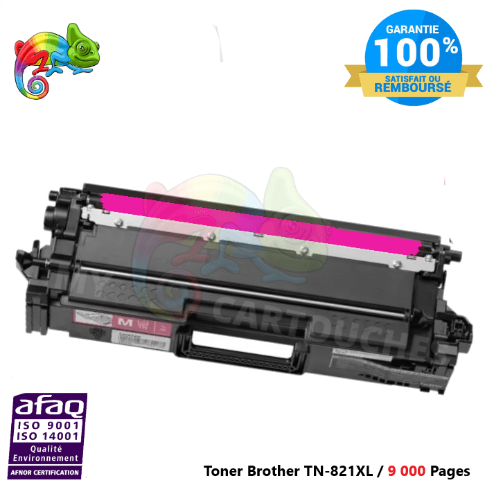 mycartouches Toner/Laser Magenta / 9 000 Pages / TN-821XL Toner Laser Magenta Pour  Brother TN-821XL  Brother Compatible ( HL-L 9470 CDNT.... )