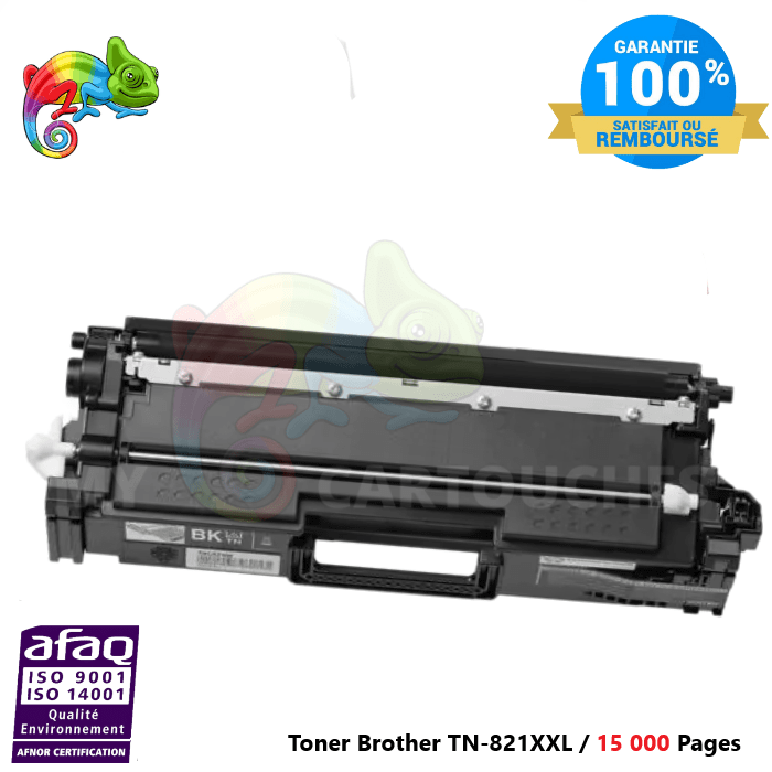 mycartouches Toner/Laser Black / 15 000 Pages / TN-821XXL Toner Laser NOIR Pour  Brother TN-821 XXL  Brother Compatible ( HL-L 9470 CDNT.... )