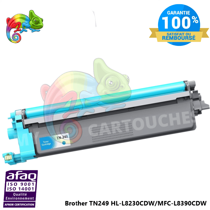 MyCartouches Toner/Laser Cyan / 4 000  Pages / TN249 Toner Laser  Pour Brother TN 249 Cyan Brother ( HL-L 8230 CDW ..... ) Compatible