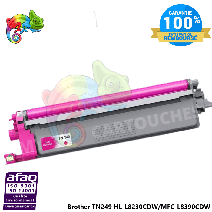 MyCartouches Toner/Laser Magenta / 4 000  Pages / TN249 Toner Laser  Pour Brother TN 249 Magenta Brother ( HL-L 8230 CDW ..... ) Compatible