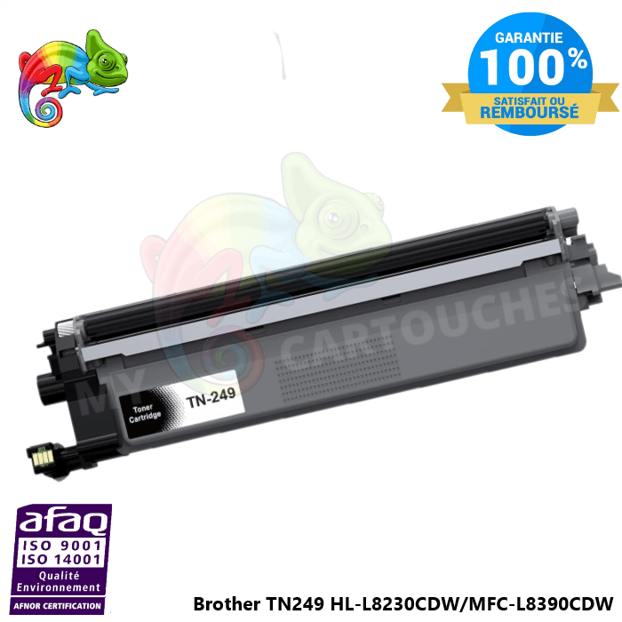 MyCartouches Toner/Laser Black / 4 500  Pages / TN249 Toner Laser  Pour Brother TN 249 Noir Brother ( HL-L 8230 CDW ..... )Compatible