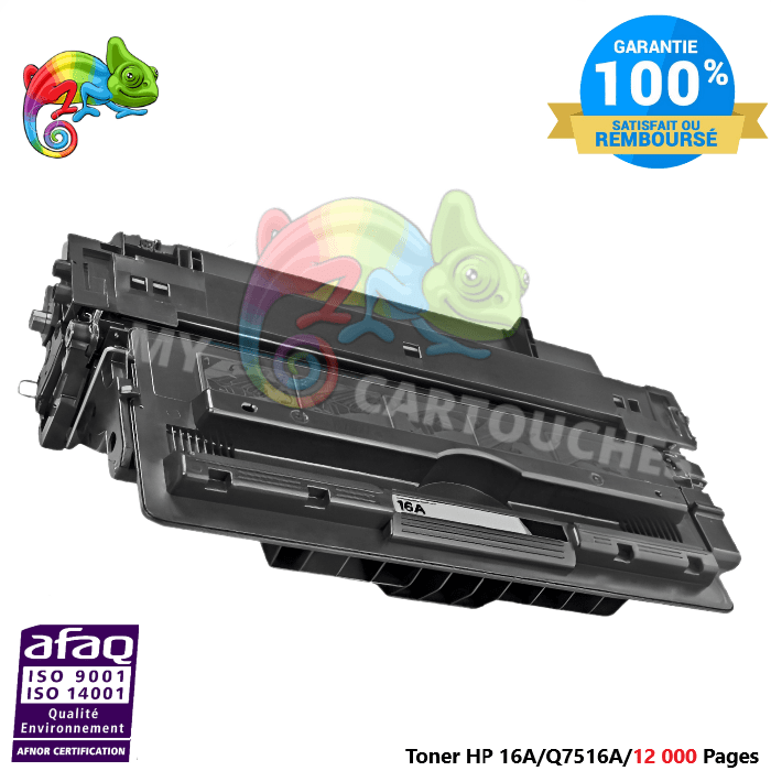 mycartouches Toner/Laser Toner Laser Pour HP 16A Noir - HP (Q7516A) Compatible