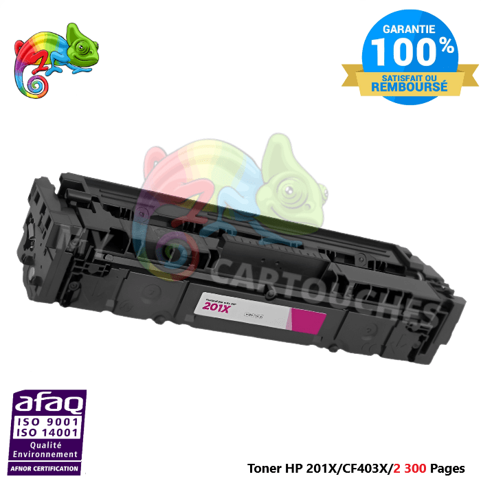 mycartouches Toner/Laser Toner Laser Pour  HP 201X  Magenta  Toner laser HP  CF403X (A) Compatible