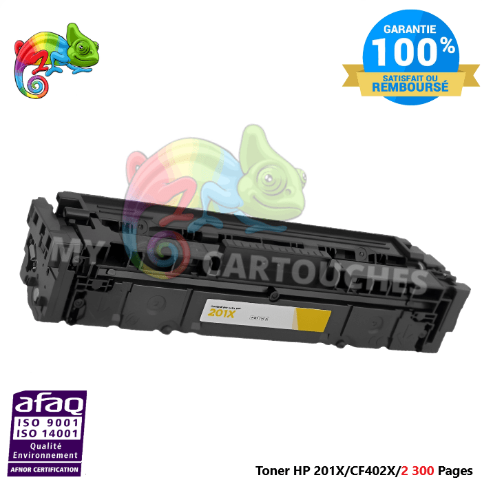 mycartouches Toner/Laser Toner Laser Pour HP 201X Yellow Toner laser HP  CF402X (A) Compatible