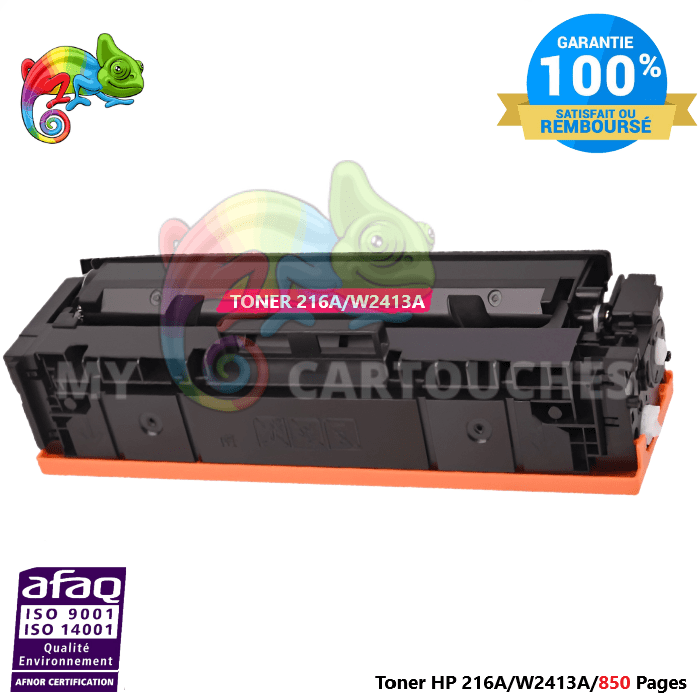 mycartouches Toner/Laser Toner Laser Pour  HP 216A  Magenta  Toner laser HP  (W2413A) Compatible