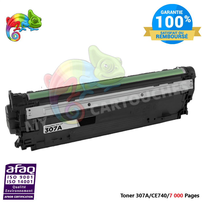 mycartouches Toner/Laser Toner Laser Pour  HP 307A  Noir Toner laser HP (CE740A) Compatible