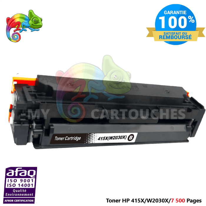 mycartouches Toner/Laser Toner Laser Pour  HP 415X  Noir Toner laser HP (W2030X) Compatible