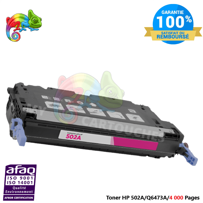 mycartouches Toner/Laser Toner Laser Pour  HP 501A  Magenta Toner laser HP (Q6473A) Compatible