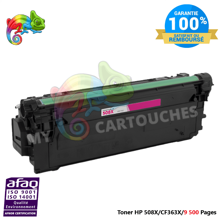 mycartouches Toner/Laser Toner Laser Pour  HP 508X Magenta Toner laser HP (CF363X) Compatible