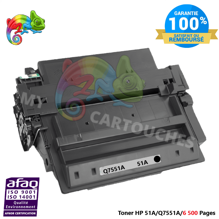 mycartouches Toner/Laser Toner Laser Pour  HP 51A  Yellow Toner laser HP (Q7551A) Compatible