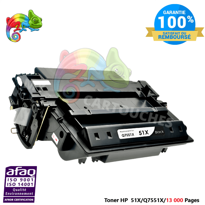 mycartouches Toner/Laser Toner Laser Pour  HP 51X  Noir Toner laser HP (Q7551X) Compatible