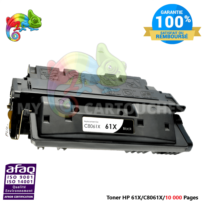 mycartouches Toner/Laser Toner Laser  Pour HP 61X Noir Toner Laser HP (C8061X) Compatible