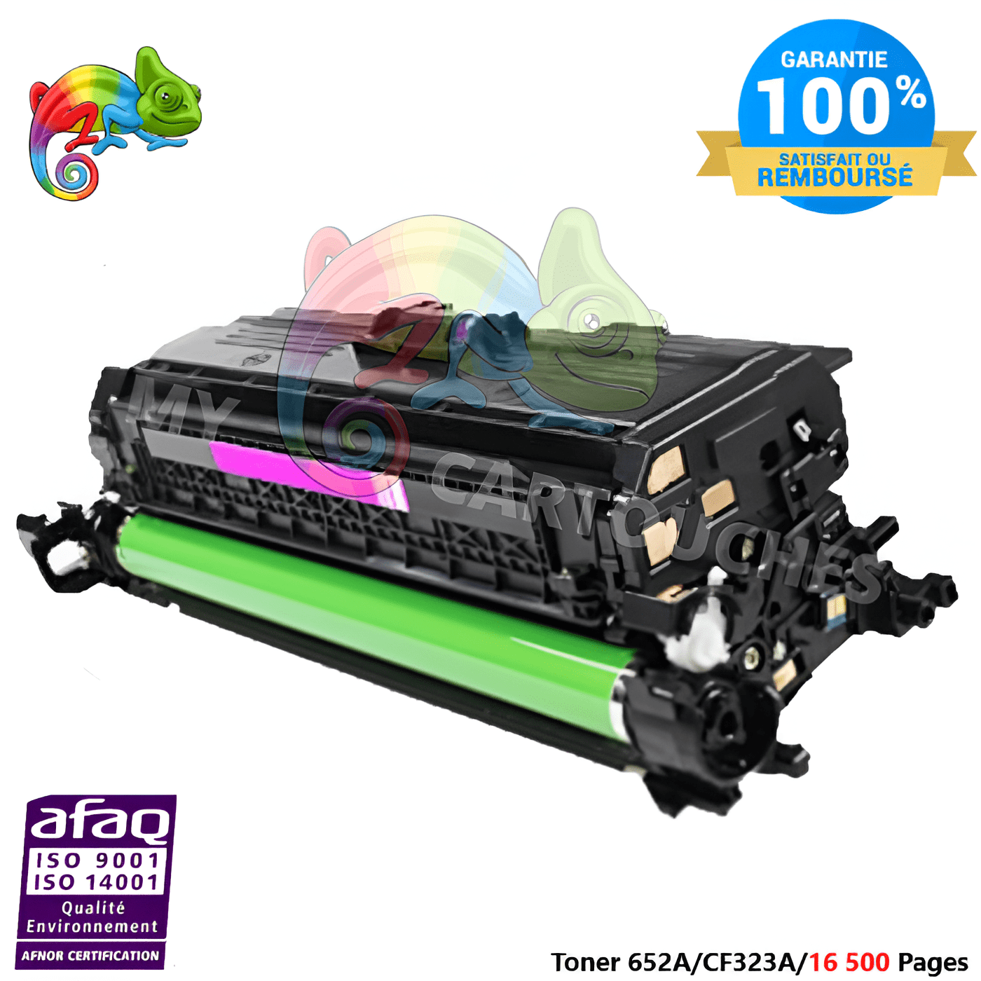 mycartouches Toner/Laser Toner Laser Pour  HP 652A  Magenta  Toner laser HP (CF323A) Compatible