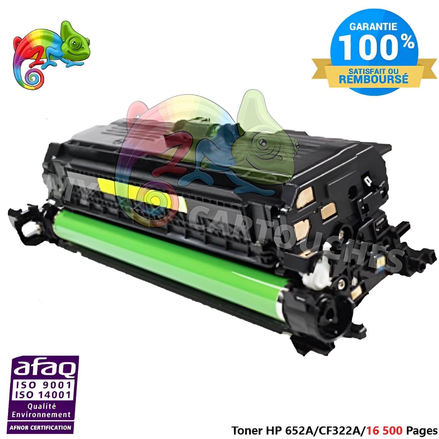 mycartouches Toner/Laser Toner Laser Pour  HP 652A  Yellow Toner laser HP (CF322A) Compatible