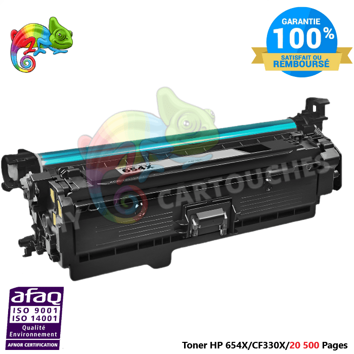 mycartouches Toner/Laser Toner Laser Pour  HP 654X Noir  Toner laser HP (CF330X) Compatible