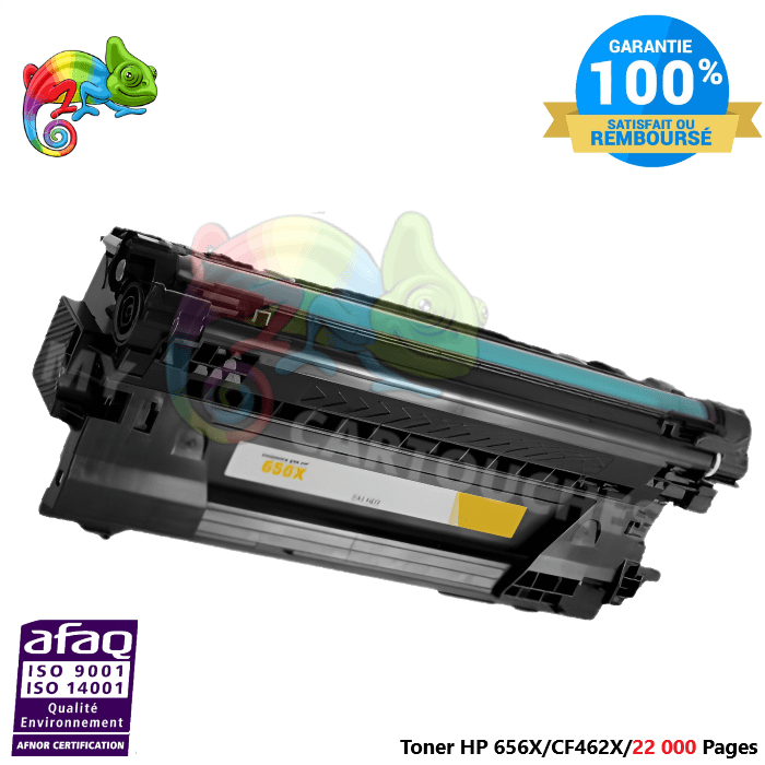 mycartouches Toner/Laser Toner Laser Pour  HP 656X  Yellow Toner laser HP (CF462X) Compatible