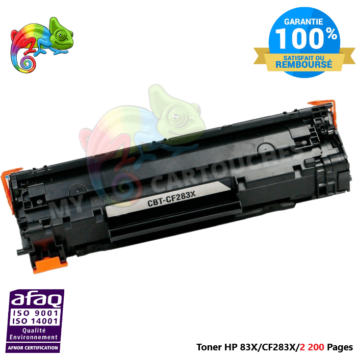 mycartouches Toner/Laser Toner Laser Pour  HP 83X  Noir Toner laser HP (CF283X) Compatible