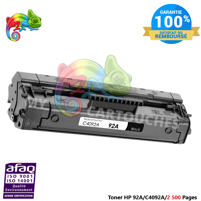 mycartouches Toner/Laser Toner Laser Pour  HP 92A  Noir Toner laser HP (C4092A) Compatible