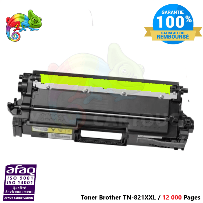 mycartouches Toner/Laser Magenta / 12 000 Pages / TN-821XXL Toner Laser Yellow Pour  Brother TN-821 XXL  Brother Compatible ( HL-L 9470 CDNT.... )