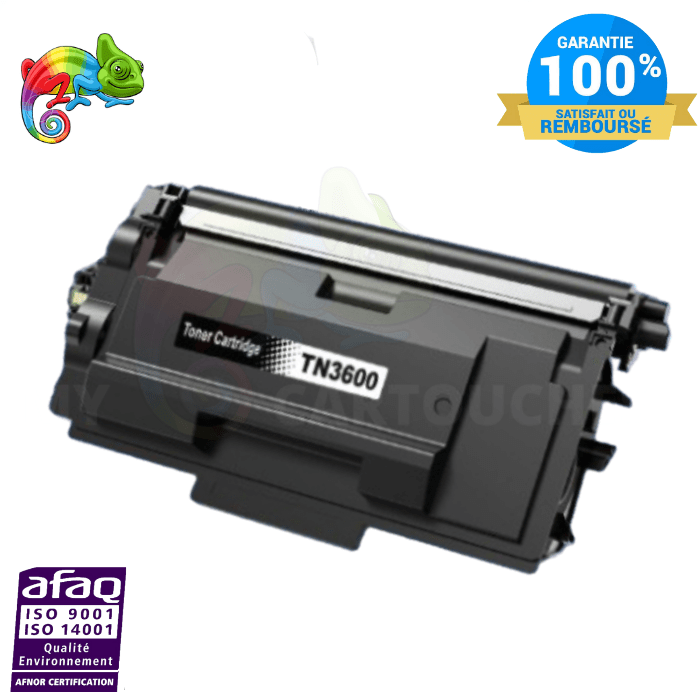 MyCartouches Toner/Laser Noir / 3 000 Pages / TN-3600 Toner Pour Brother TN-3600  Noir Compatible Brother