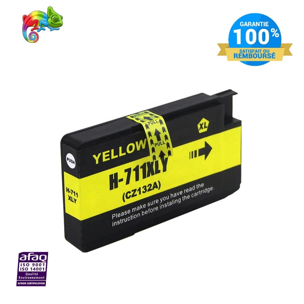 mycartouches ads Jet d'encre Yellow / 29 ML / C8H711Y /  CZ132A Cartouche  d'encre  HP 711 XL Yellow HP 711  Compatible