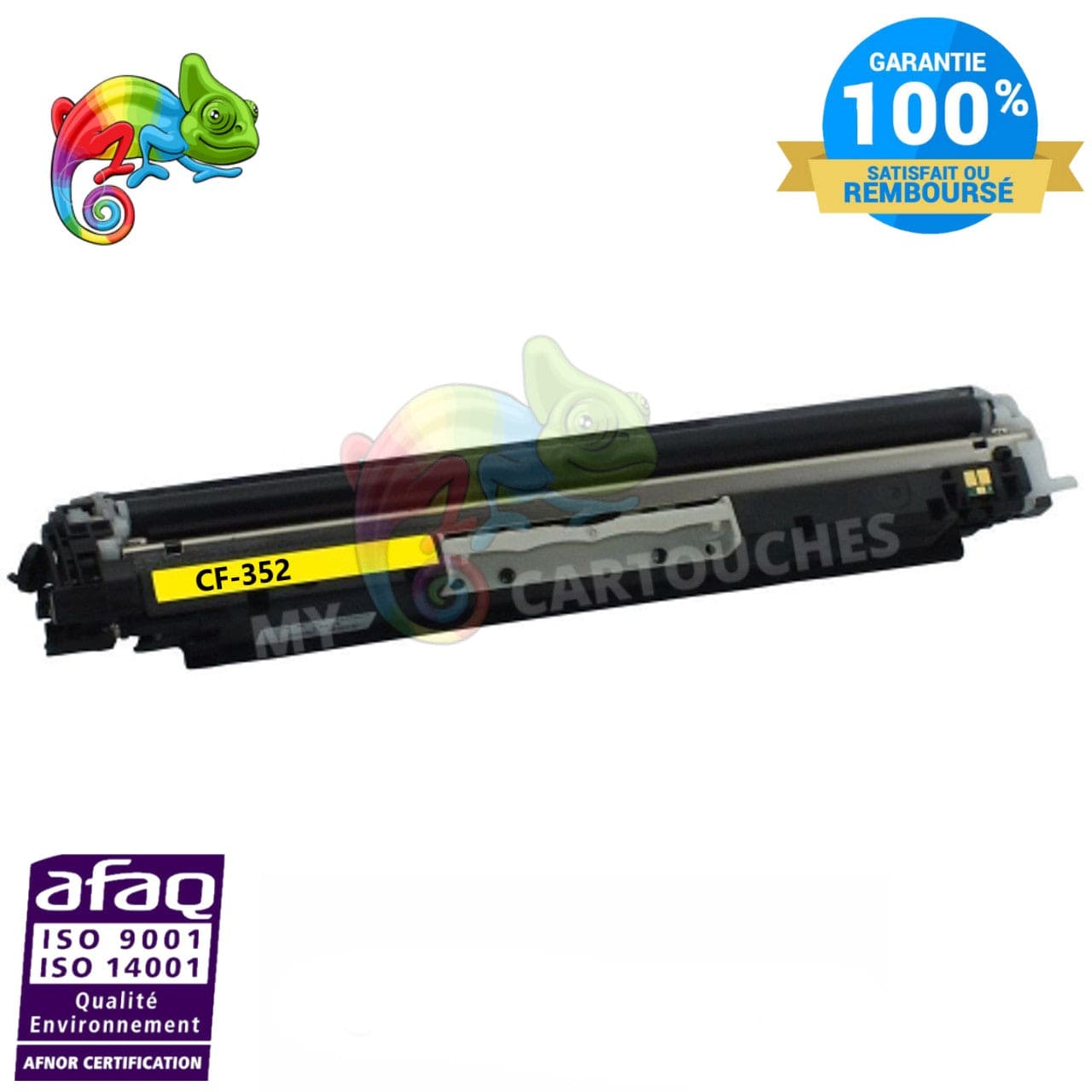 mycartouches Toner/Laser Yellow / 1000 / LHCF352A Toner HP CF352A Yellow Compatible