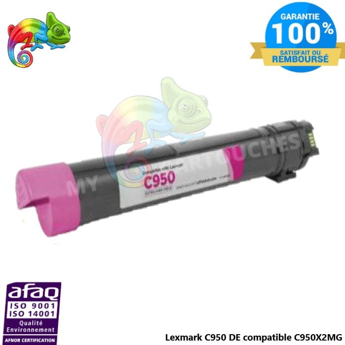 MyCartouches Toner/Laser Magenta / 22000 pages / C950X2MG Toner laser compatible avec Lexmark C950, référence C950X2MG - Magenta