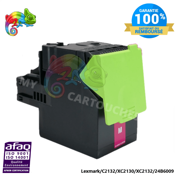 MyCartouches Toner/Laser Toner laser compatible avec Lexmark XC2132 (24B6009) Magenta