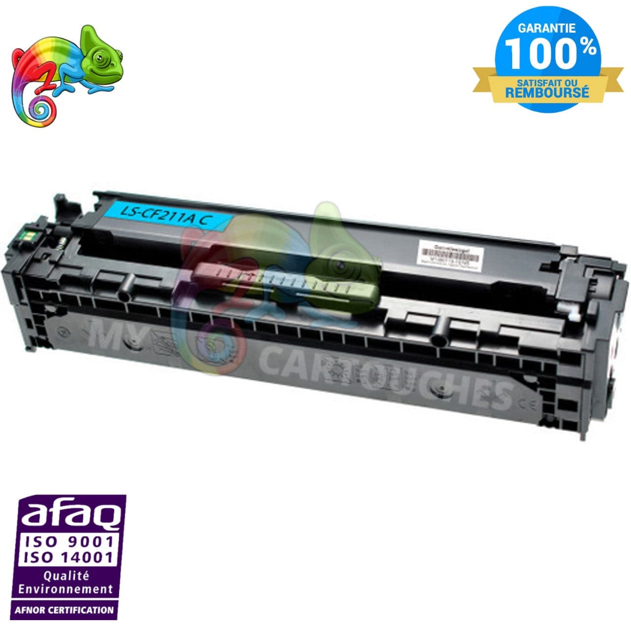 mycartouches Toner/Laser Cyan / 1800 / LHCF211A Toner Laser Compatible Pour  HP 131A ( CF 211X ) Cyan