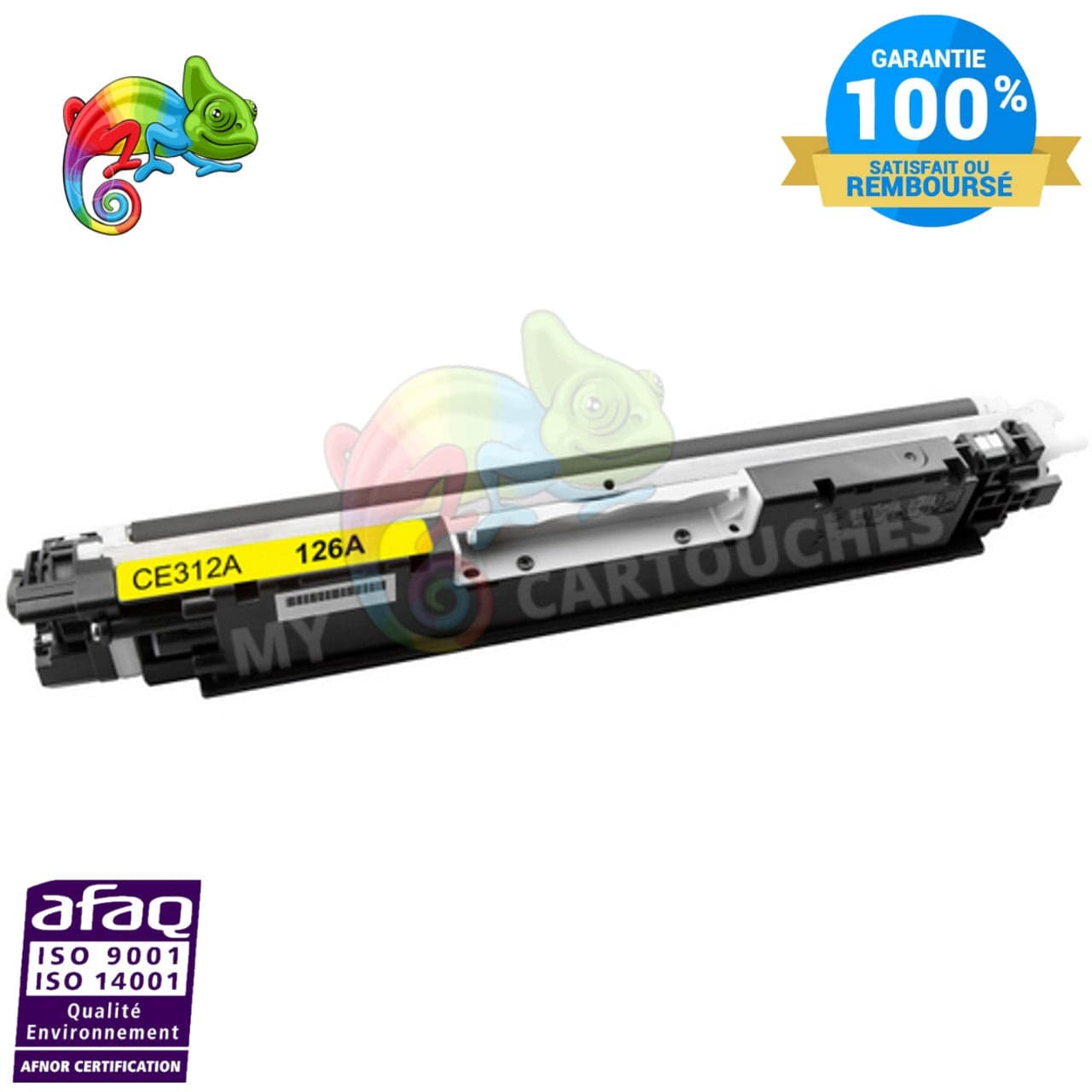 mycartouches Toner/Laser Yellow / 1000 / LHCE312A Toner Laser  HP CE312A Yellow compatible