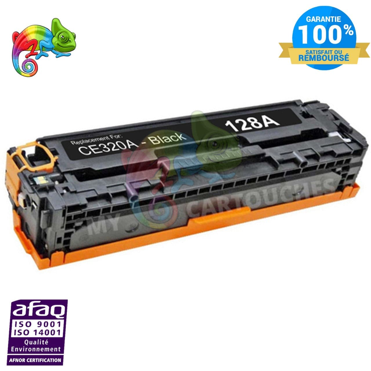 mycartouches Toner/Laser Black / 2000 / LHCE320A Toner Laser HP CE320A Black  Compatible